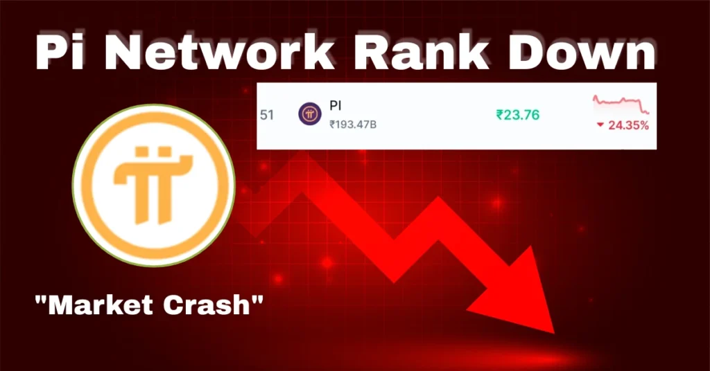 Pi Network rank down